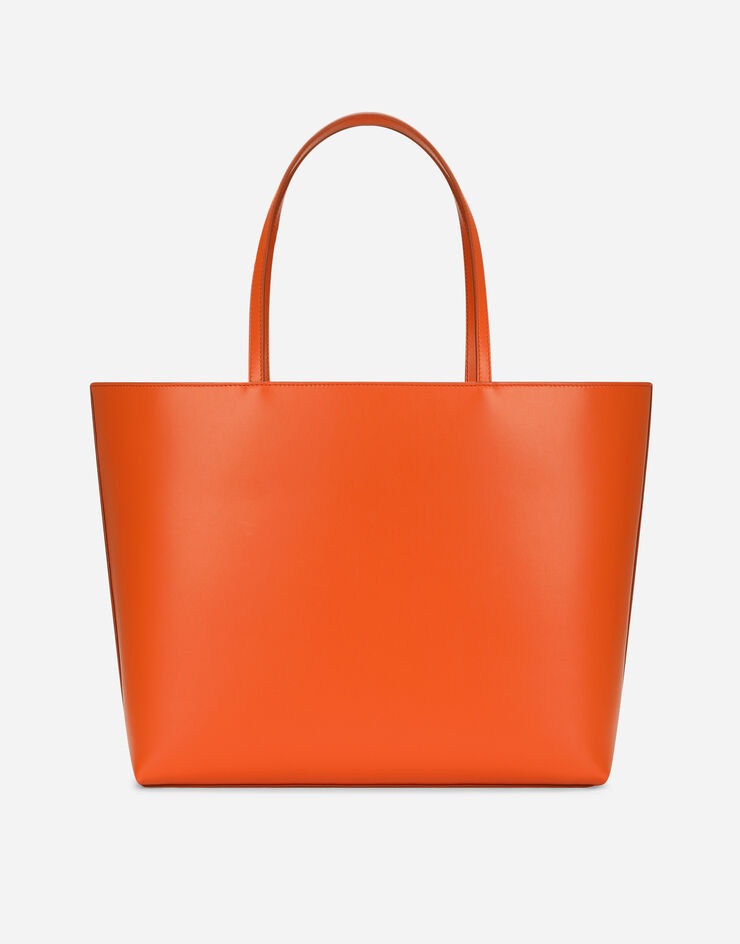 Medium calfskin shopper with logo - 4