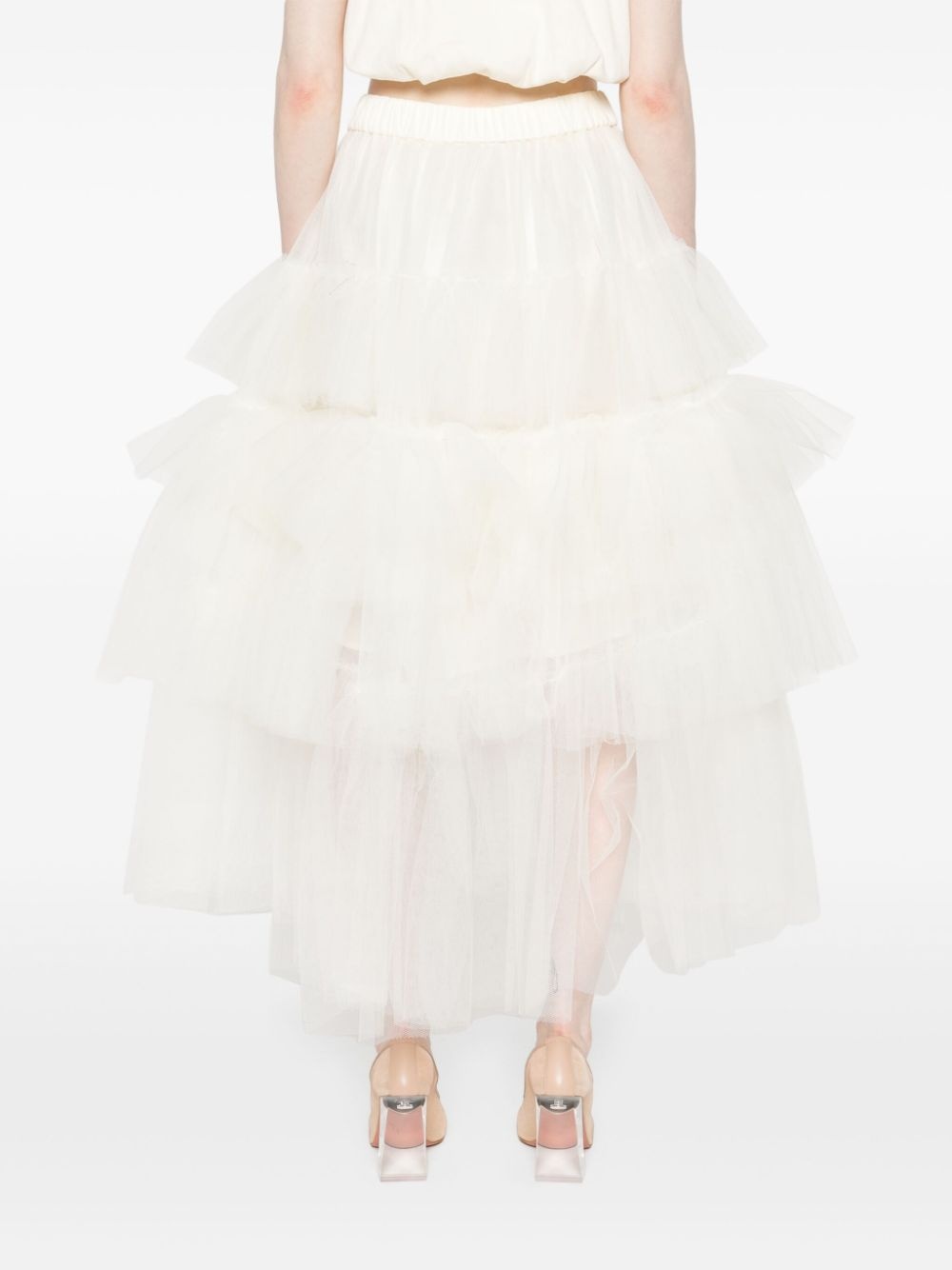 tulle midi skirt - 4