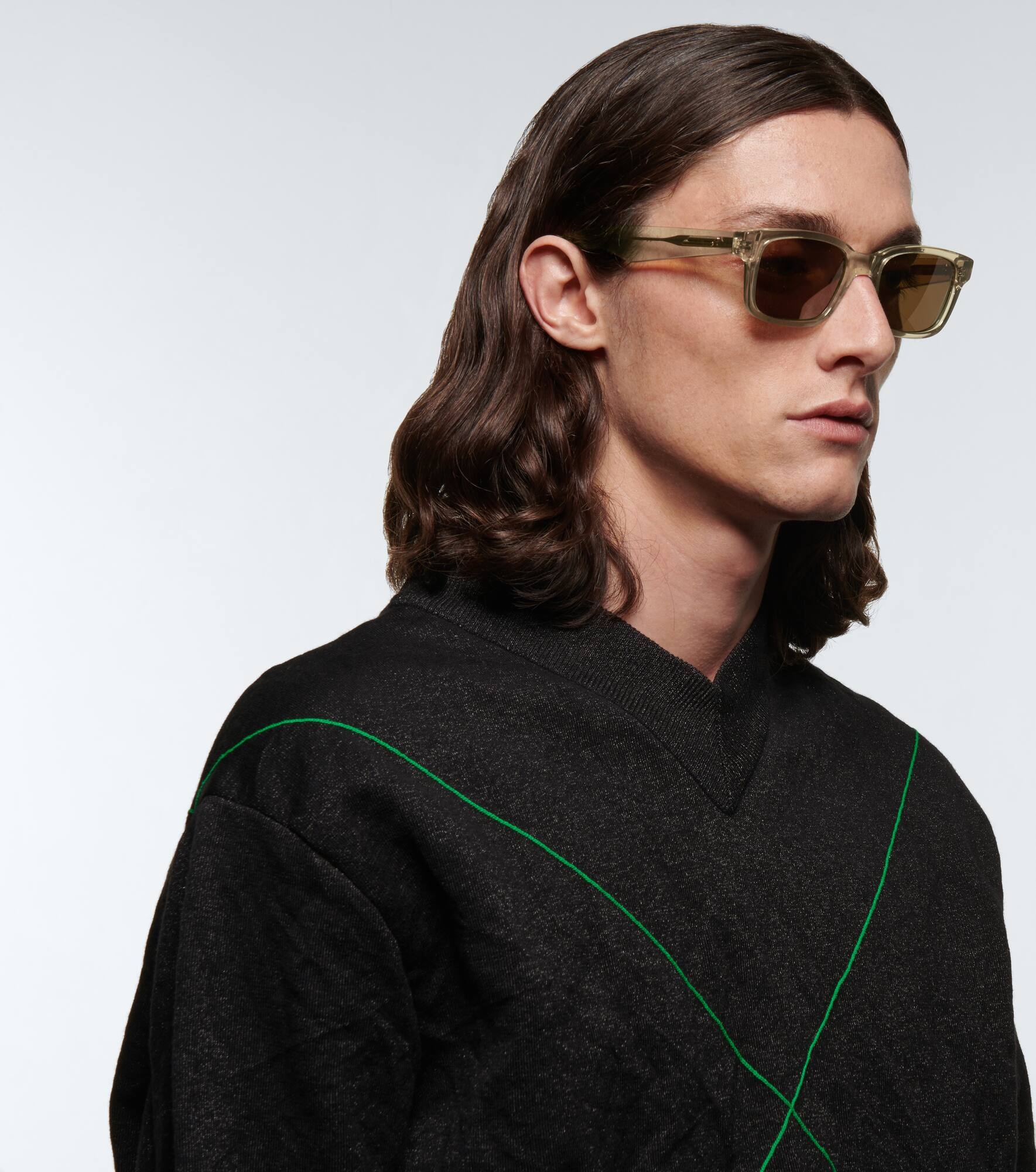 Square acetate sunglasses - 2
