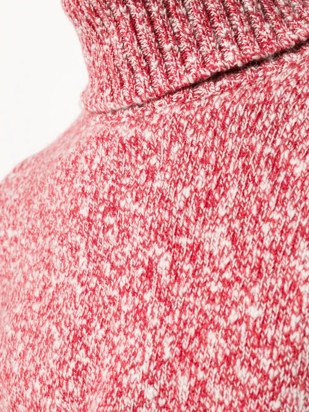 roll-neck mélange sweater  - 5