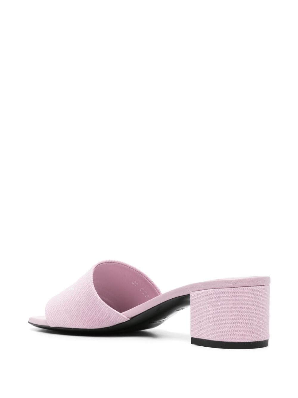 logo-print canvas mules - 3