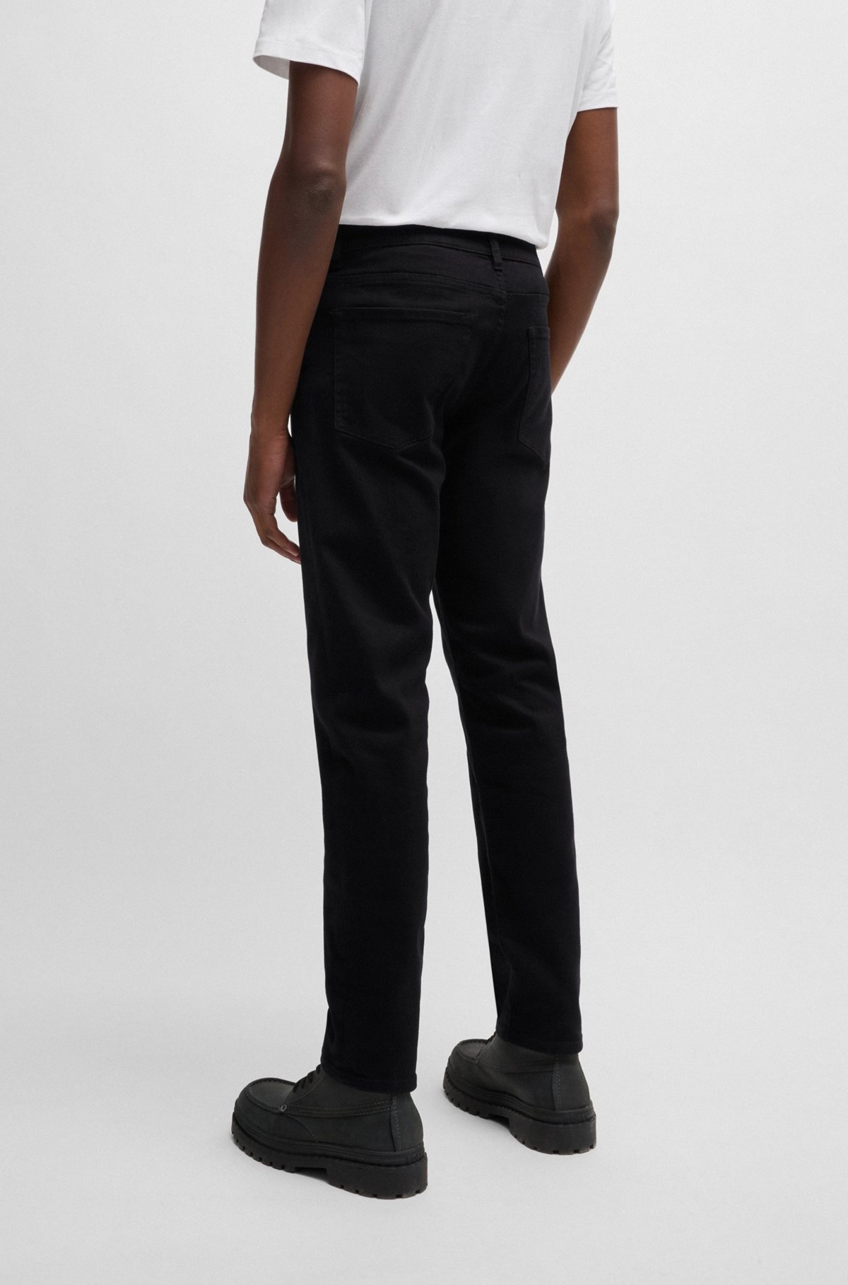 REGULAR-FIT JEANS IN STAY-BLACK COMFORT-STRETCH DENIM - 4