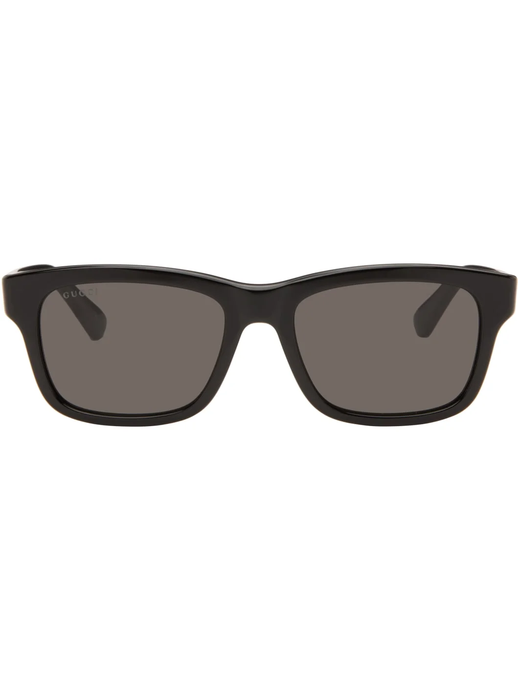 Black Rectangular-Frame Sunglasses - 1