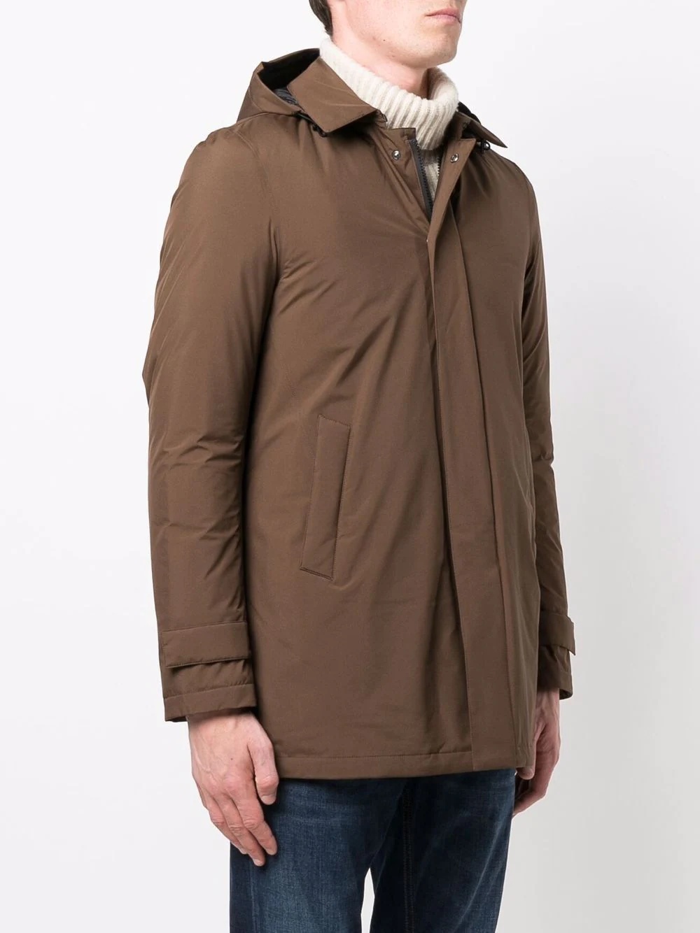 feather-down hooded jacket - 3