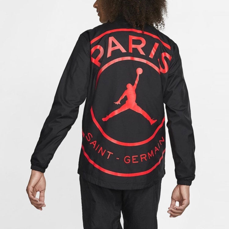 Air Jordan x Paris Saint-Germain Casual Sport Jacket Men's Black BQ4213-011 - 5