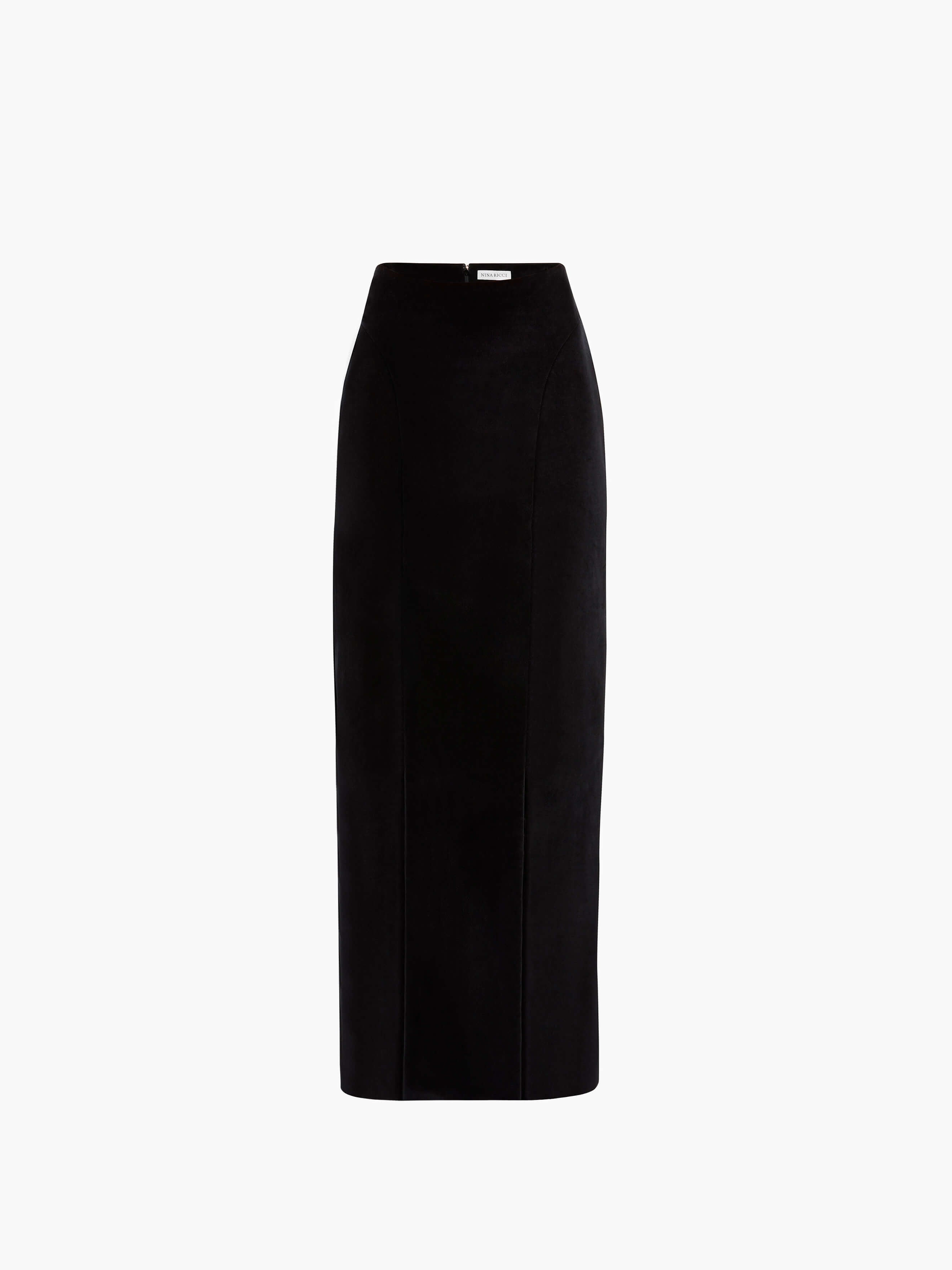 Straight Velvet Skirt - 5