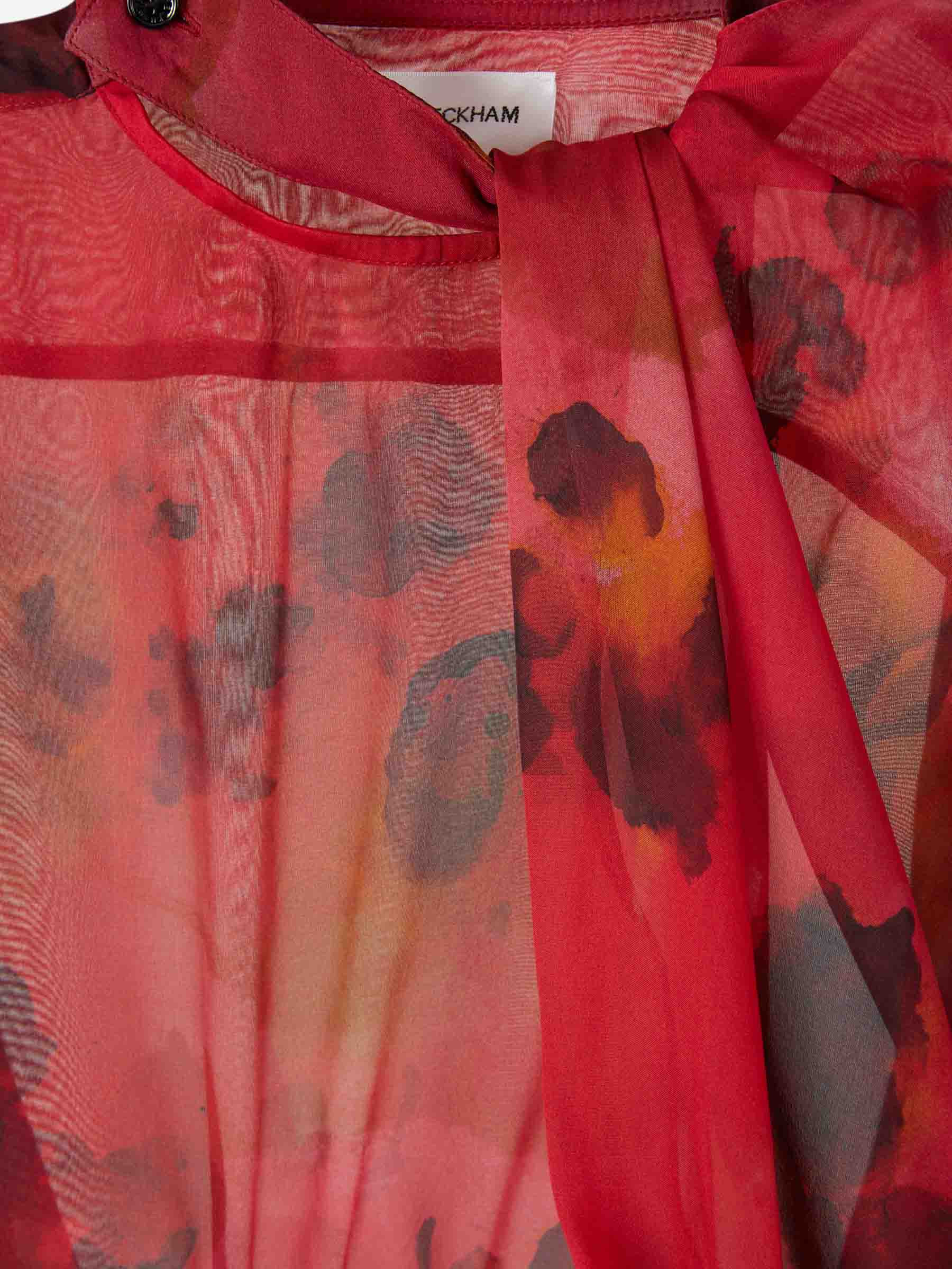 PRINTED SILK BLOUSE - 3