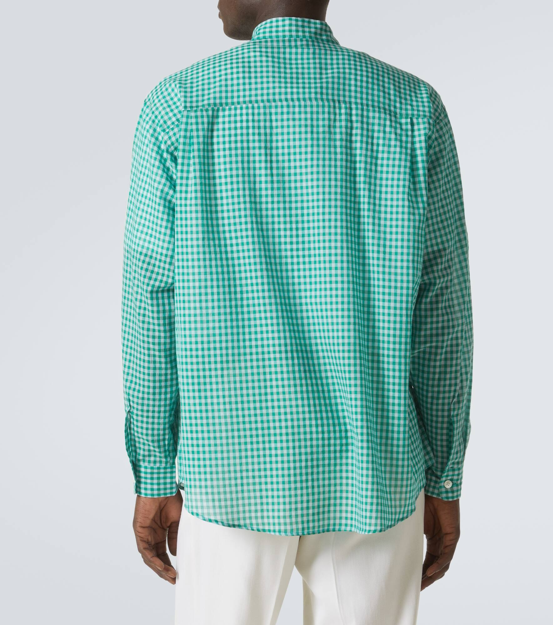 Gingham cotton shirt - 4