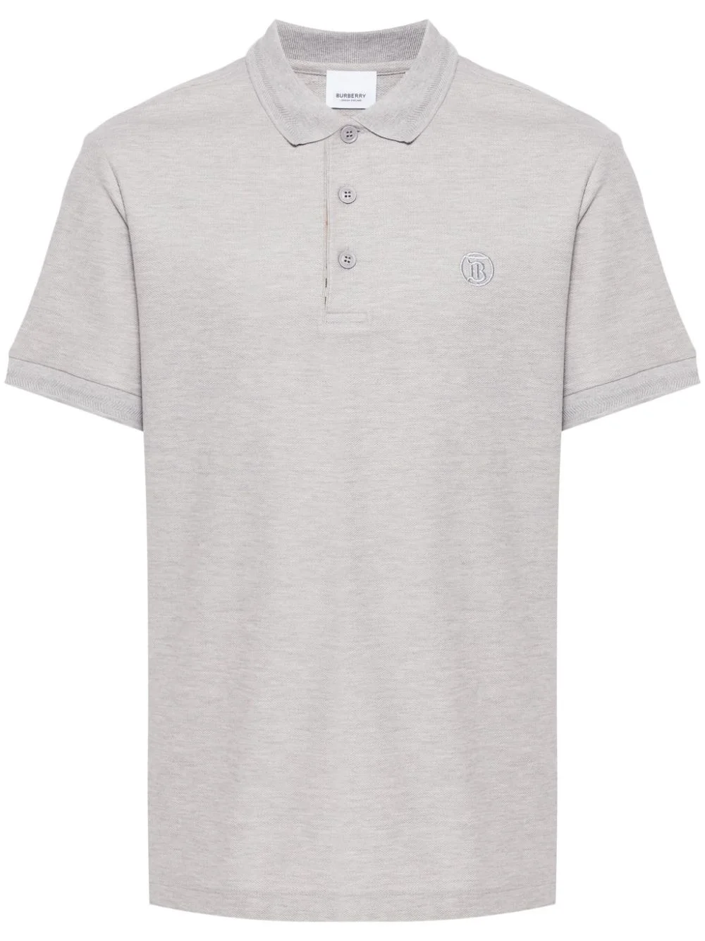 logo-embroidered cotton polo shirt - 1