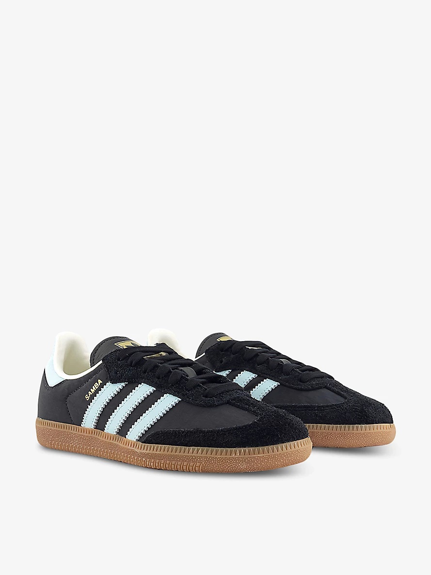 Samba OG logo-embellished leather low-top trainers - 3