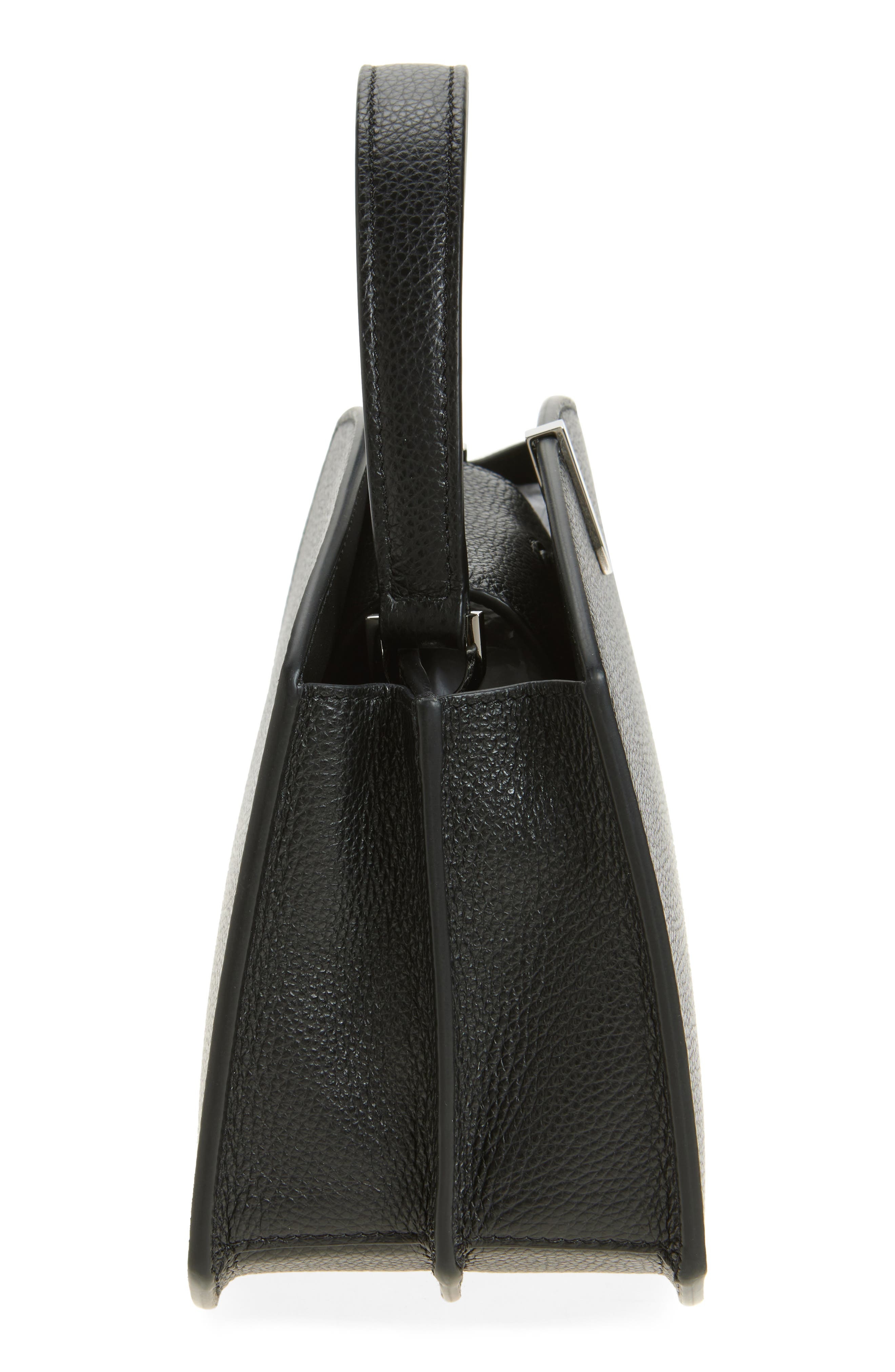 SAVETTE Florence 20 Leather Top Handle Bag in Black at Nordstrom - 5