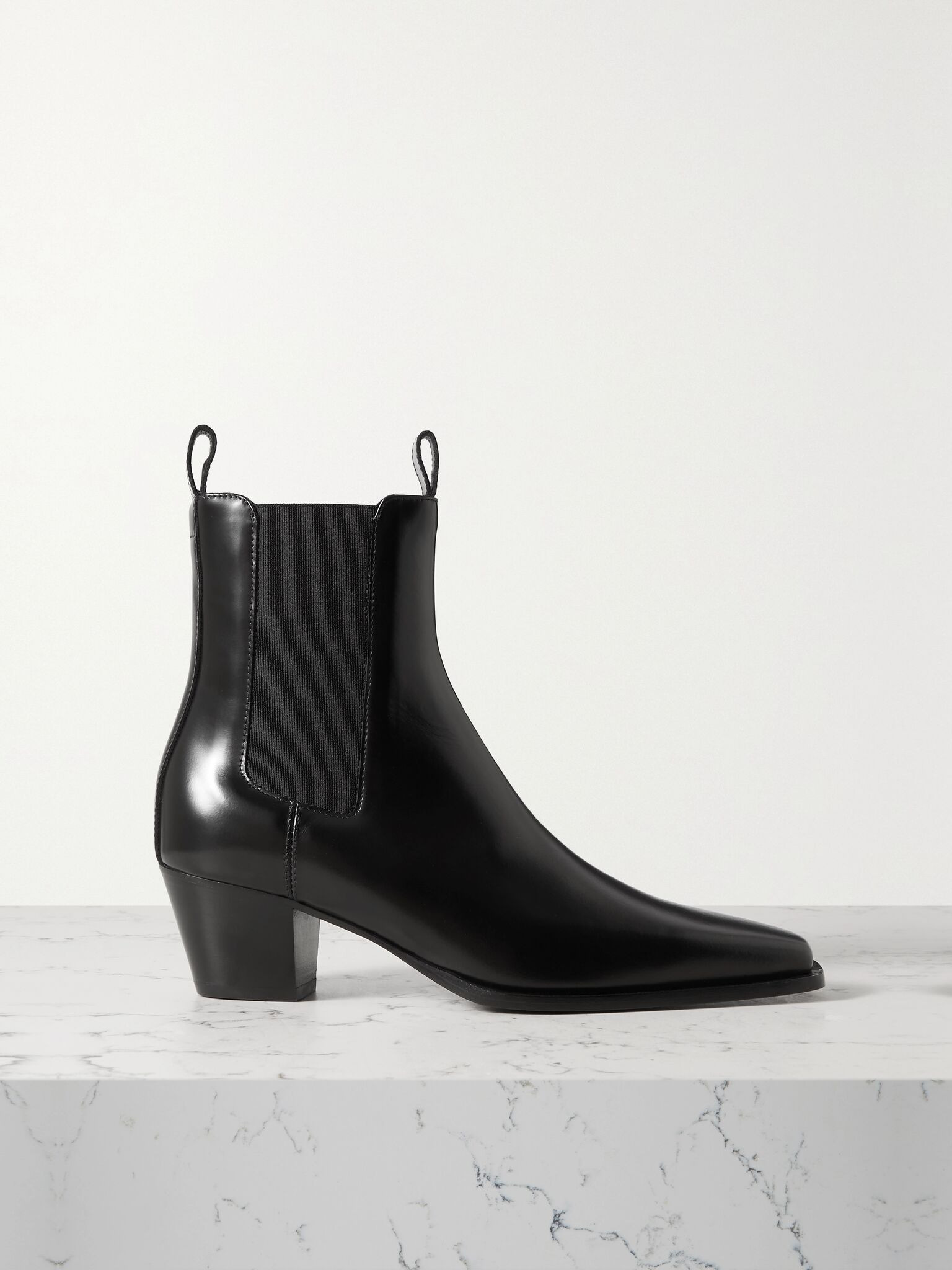 + NET SUSTAIN The City leather ankle boots Black - 1