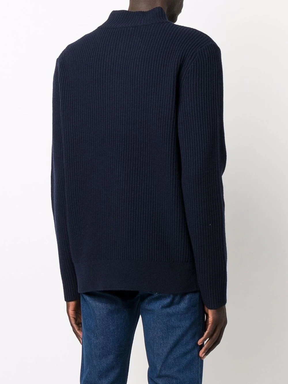 ribbed-knit wool jumper - 4
