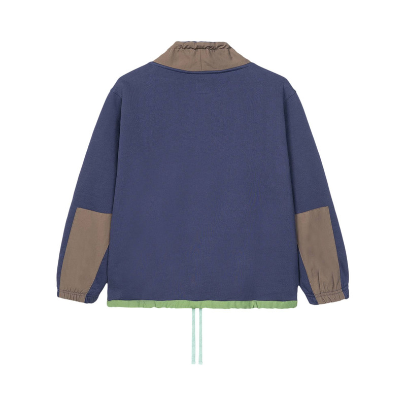 BRAIN DEAD Brain Dead Post Earth Syndrome Scuba Neck Fleece 'Navy' outlook