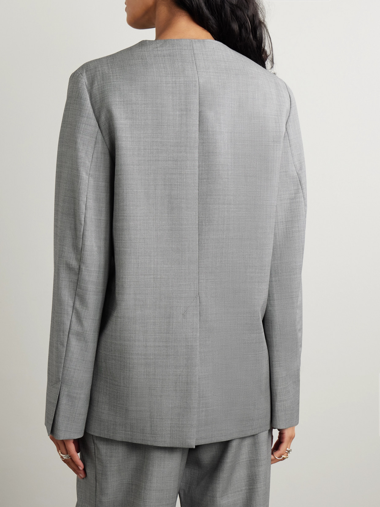 Altair Double-breasted Wool-twill Blazer - 3