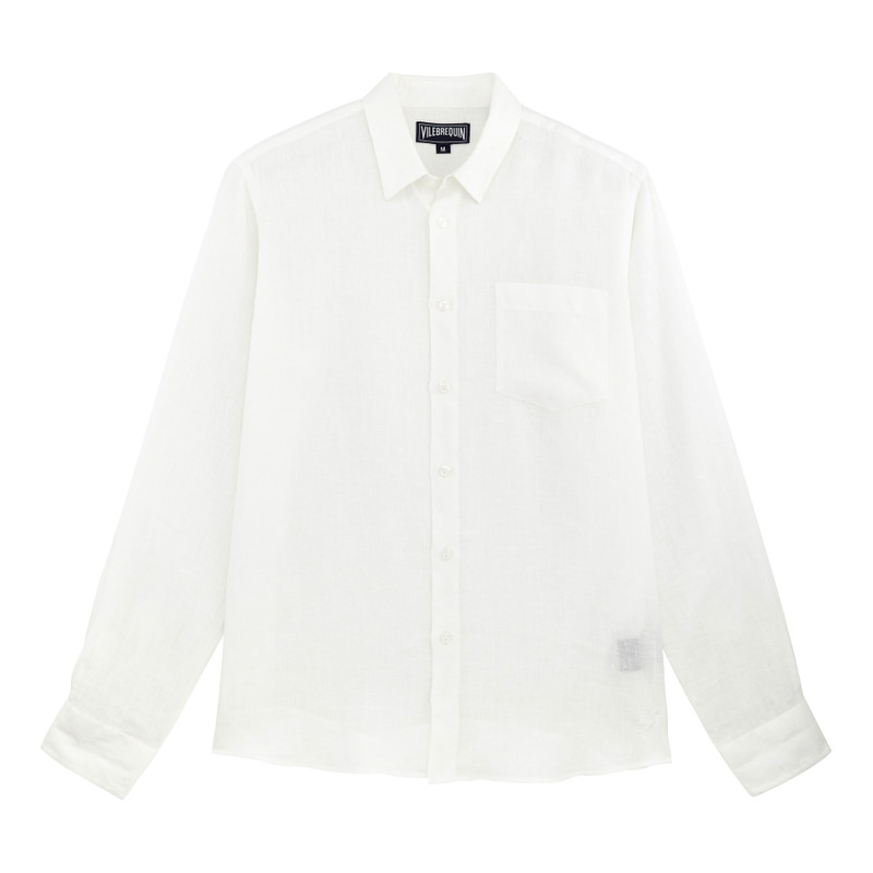 Men Linen Shirt Solid - 1