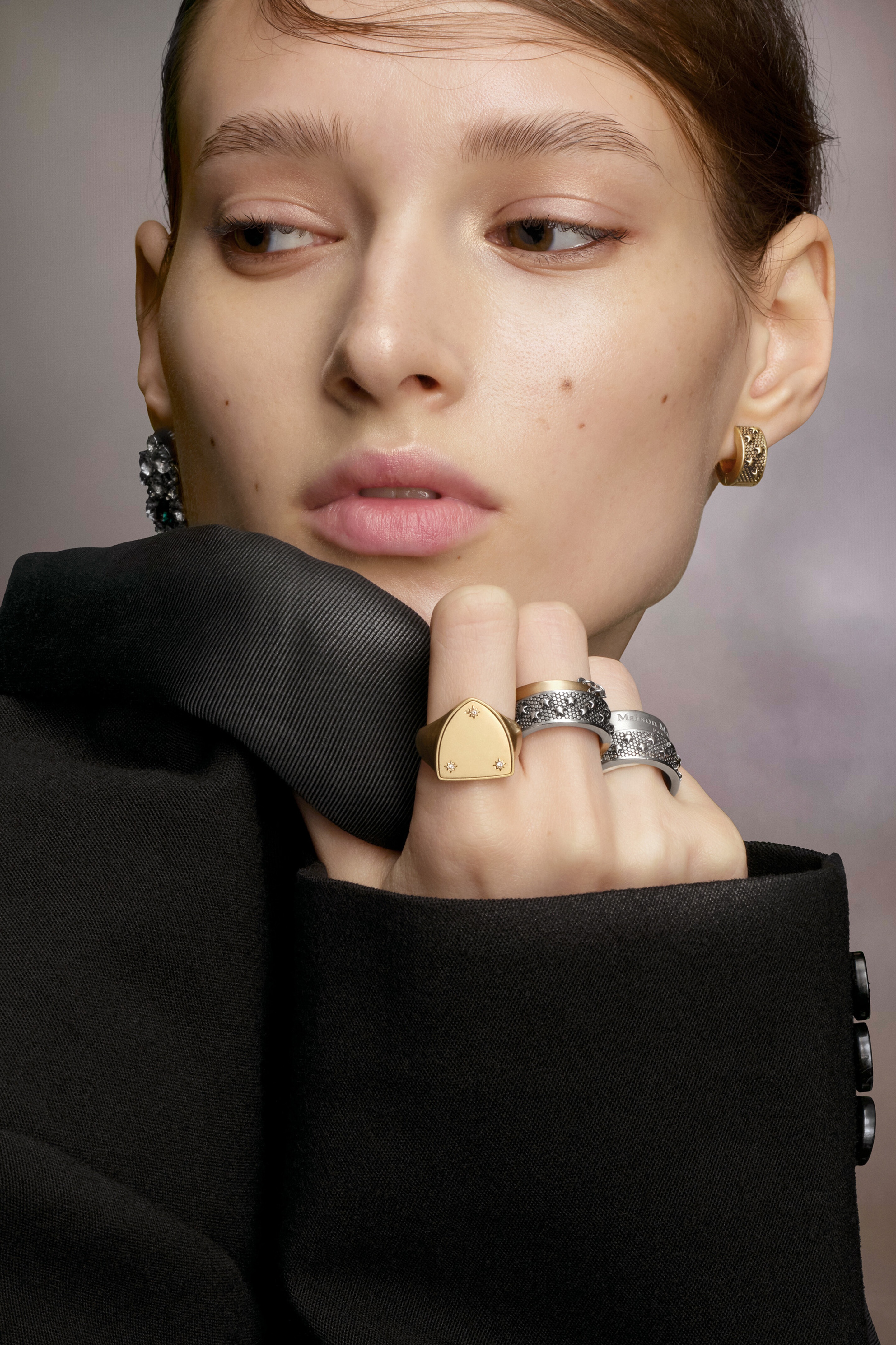 Star hoop earrings - 4