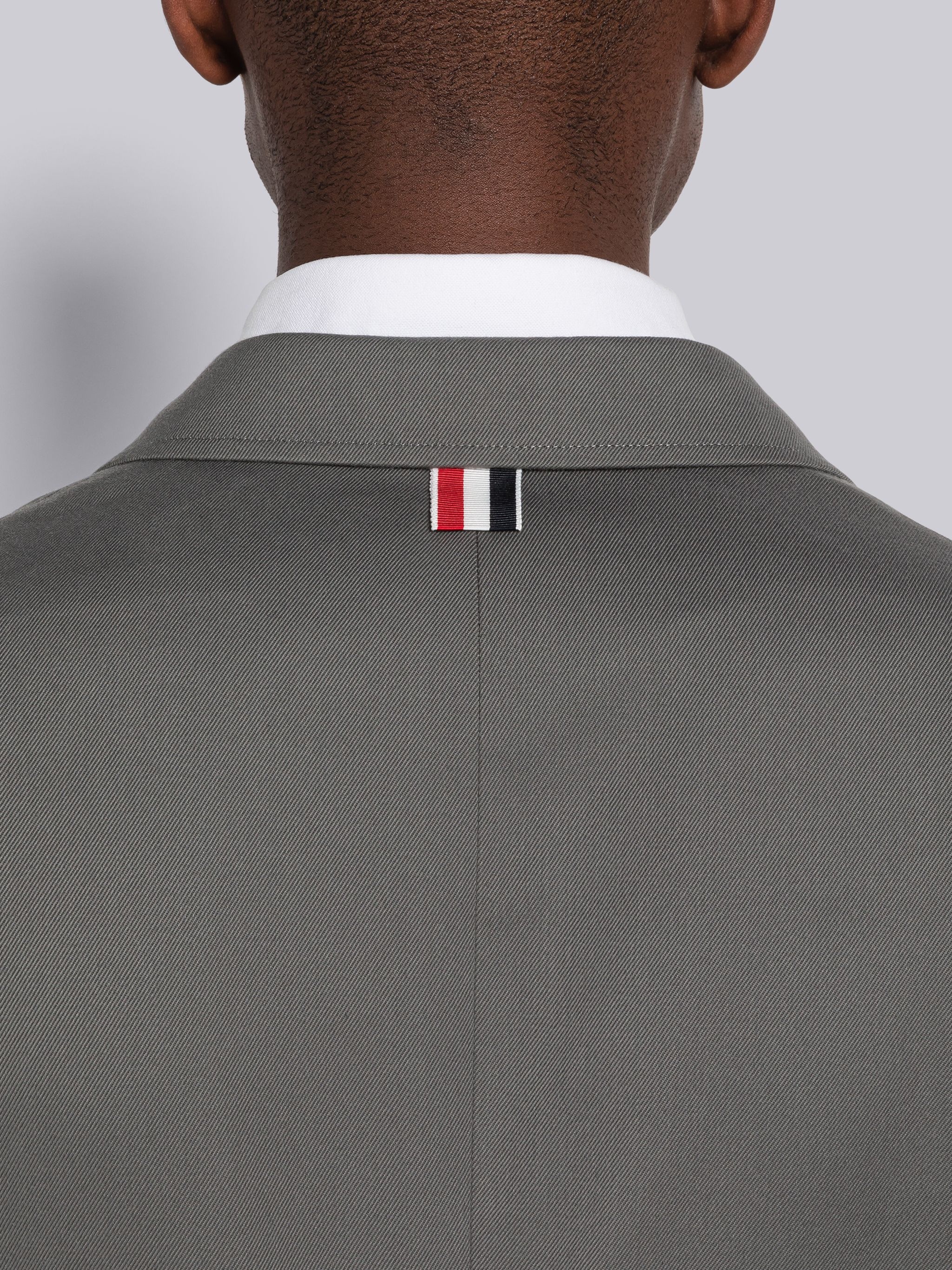 Stripe Twill Unconstructed Classic Single Breasted Sport Coat - 5