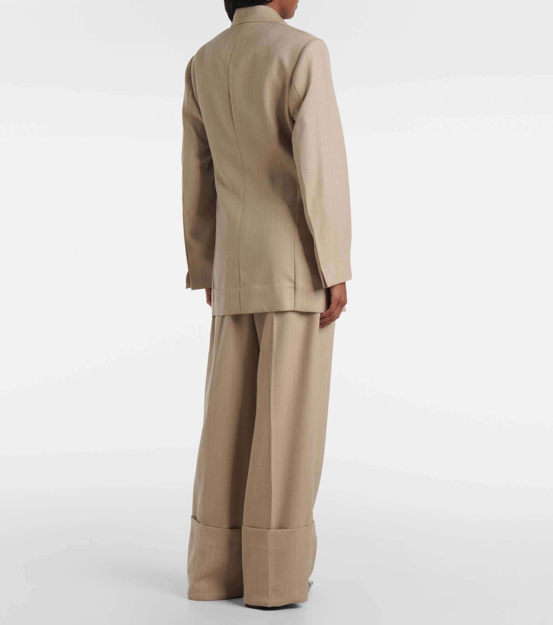 Belted wool blazer - 3