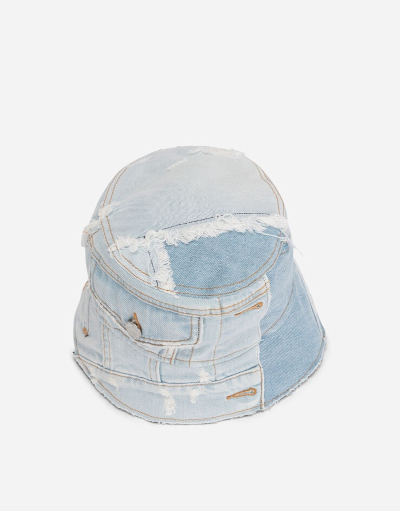 Dolce & Gabbana Denim patchwork bucket hat outlook
