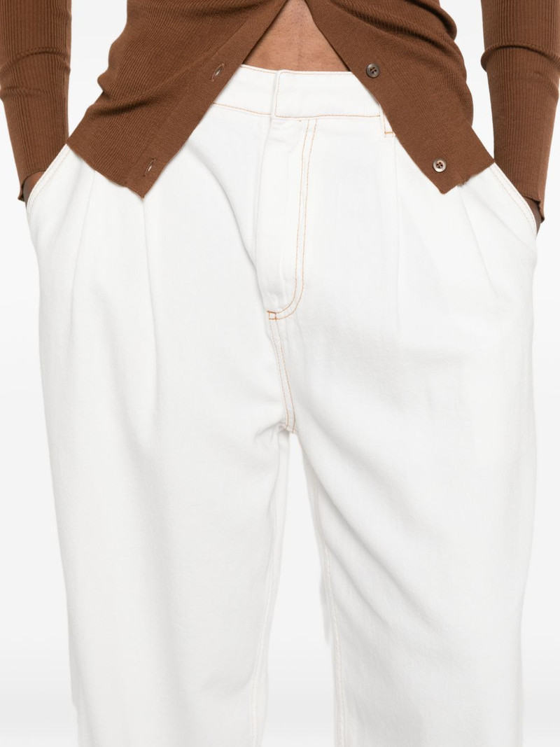 contrast-stitch trousers 5