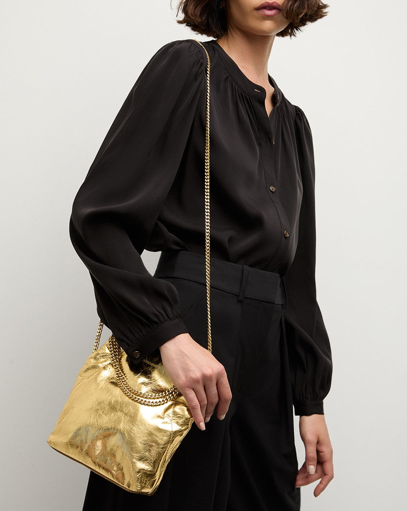 VERONICA BEARD SMALL METALLIC VERONICA BEARD SLOUCH SHOULDER BAG outlook