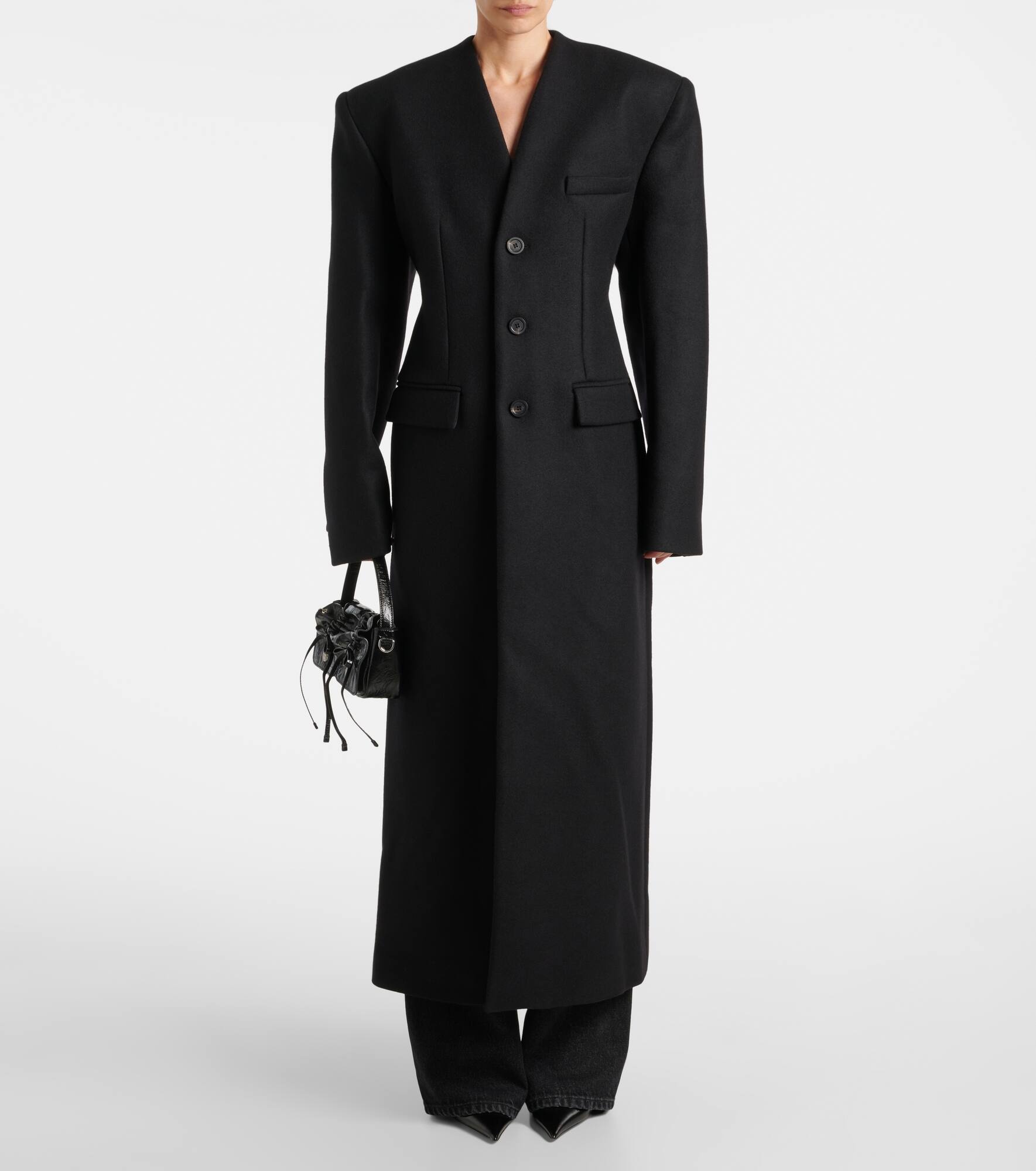 Hooded wool coat - 7