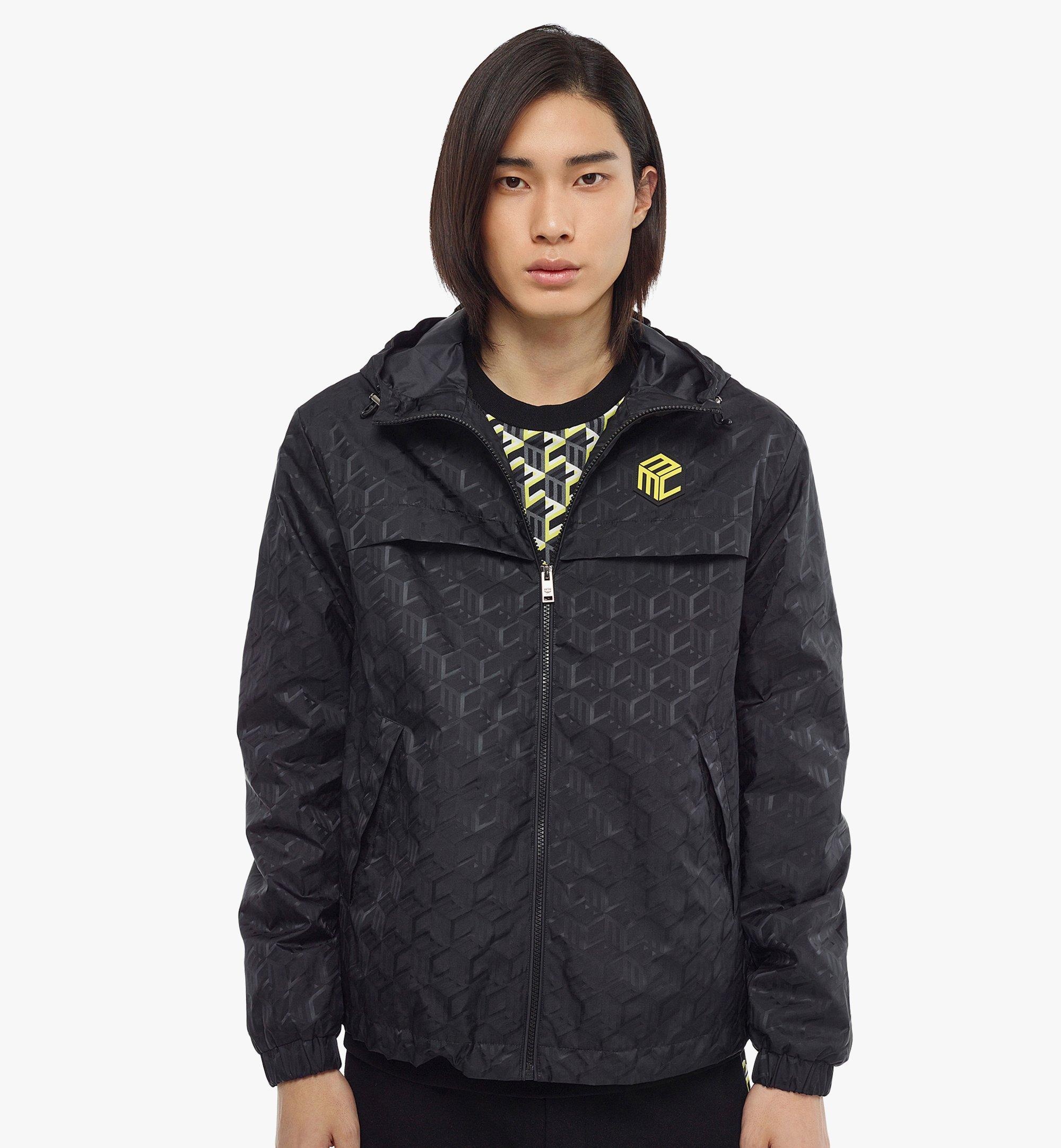 Cubic Monogram Jacquard Windbreaker in ECONYL® - 4