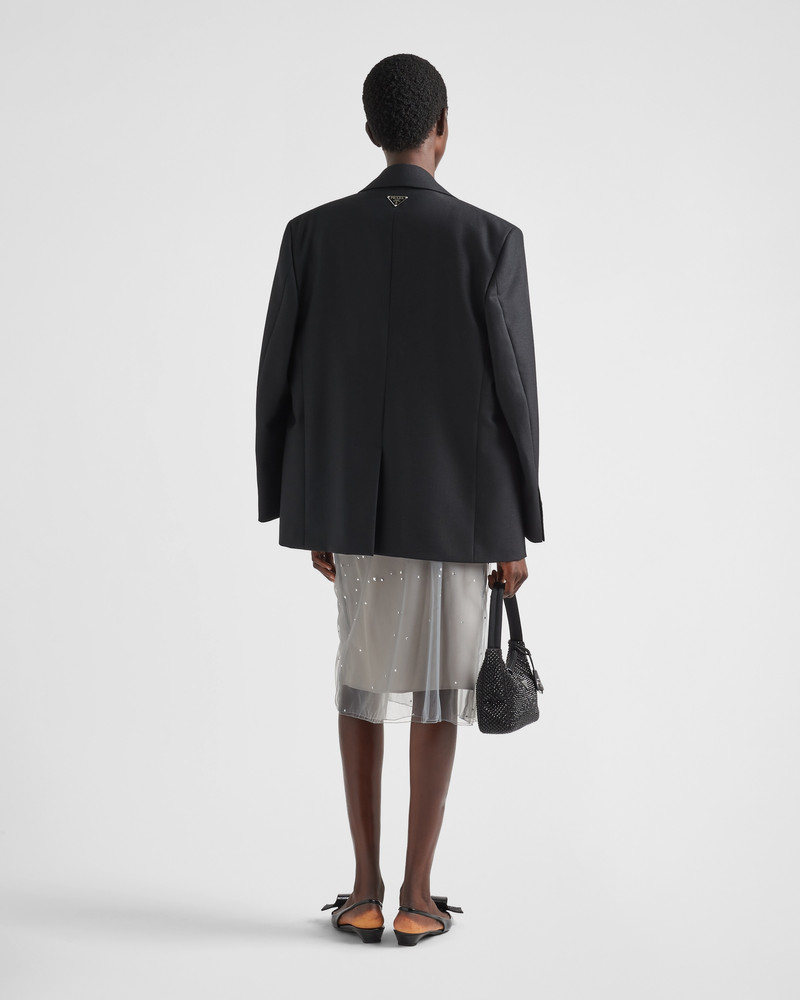 Crystal-studded tulle midi-skirt 5