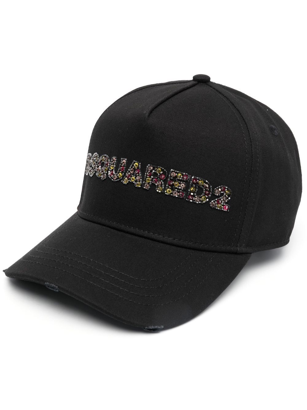 crystal-embellishment logo cap - 1