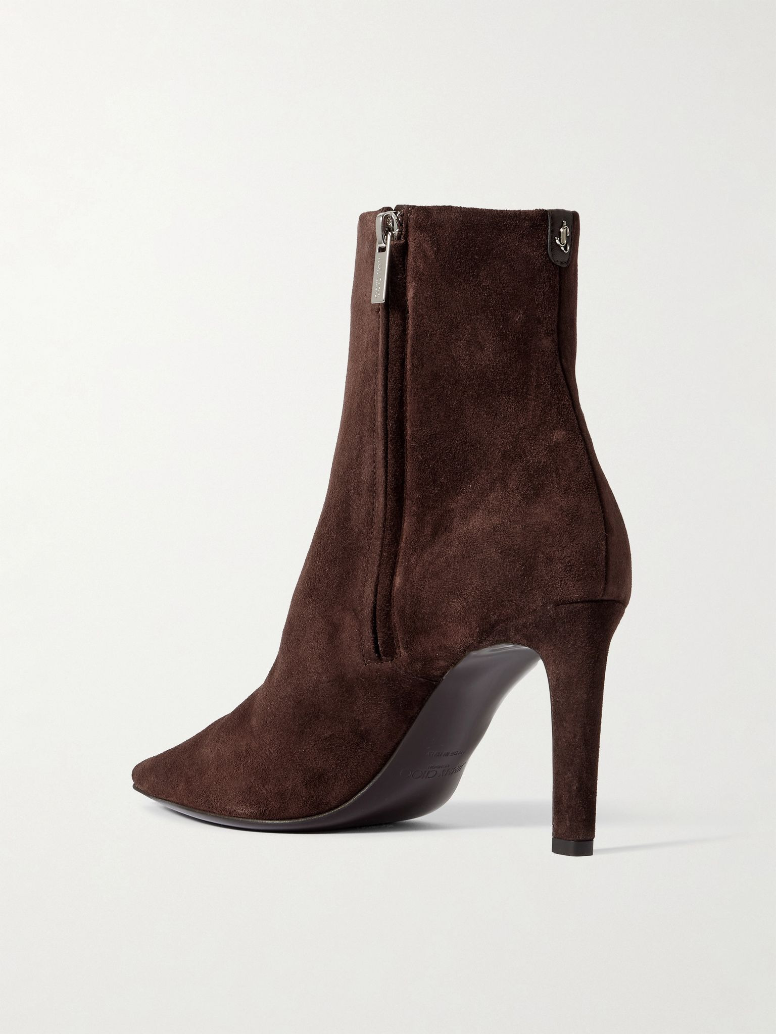 Frankie 85 suede ankle boots Chocolate - 3