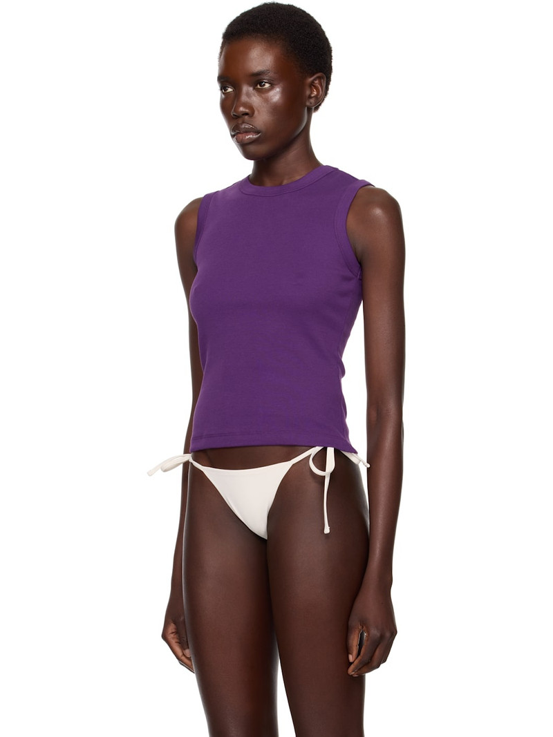 FLORE FLORE SSENSE Exclusive Purple Esmé Tank Top outlook