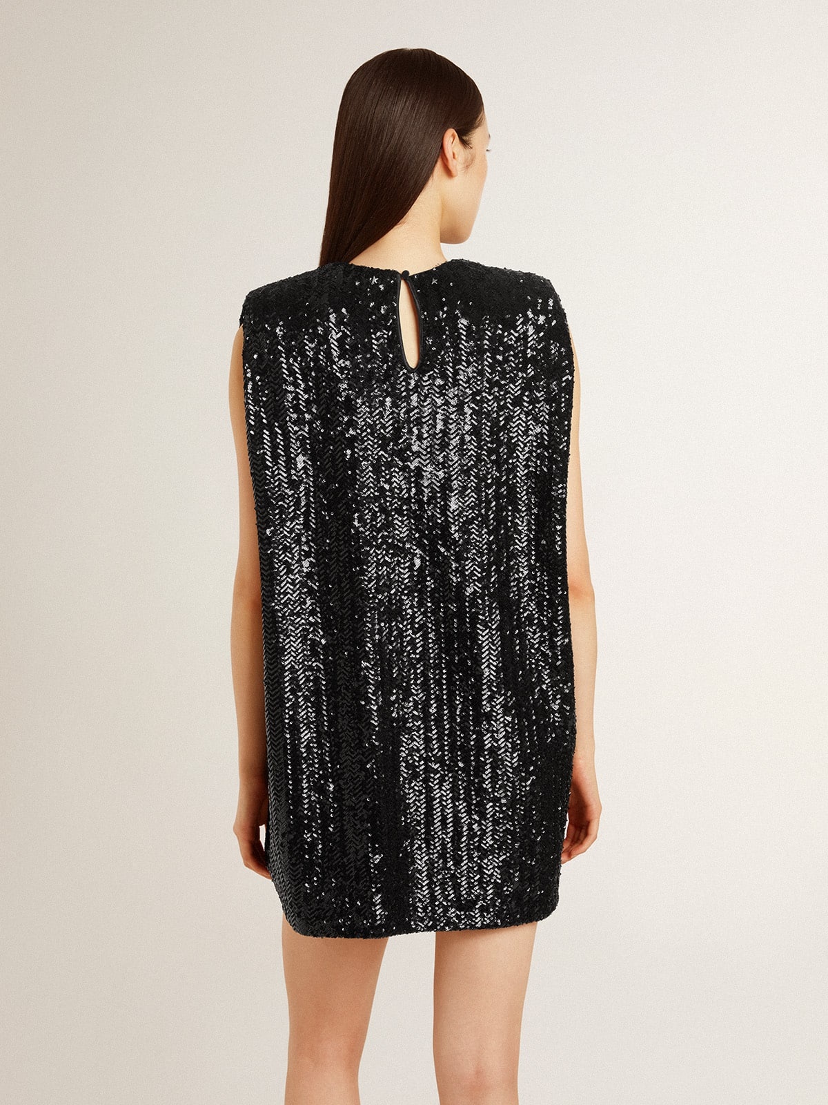 Women’s black sequin dress - 4