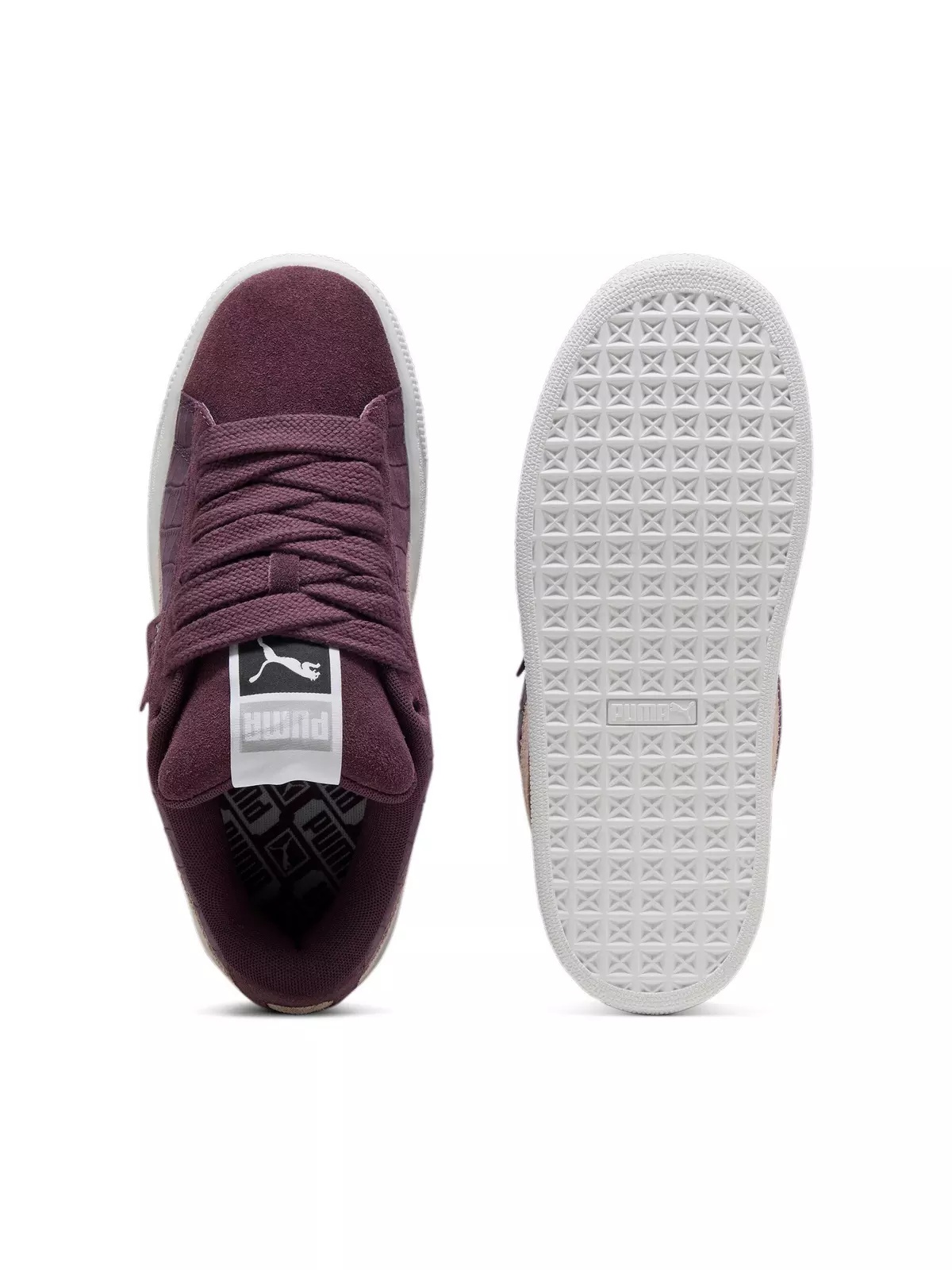 PUMA Suede XL Elevated "Midnight Plum/PUMA White" Women's Shoe - 4