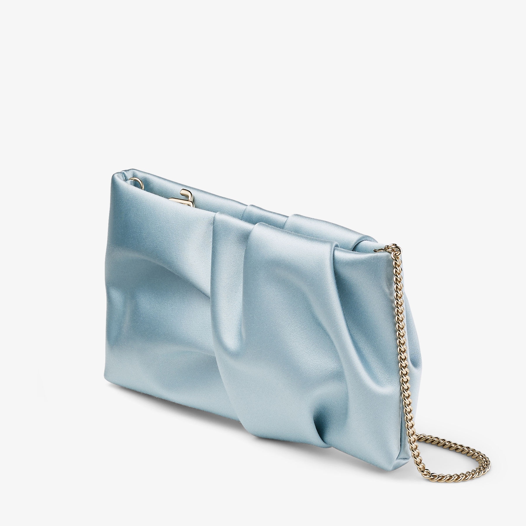 Bonny Clutch
Ice Blue Satin Clutch Bag - 3