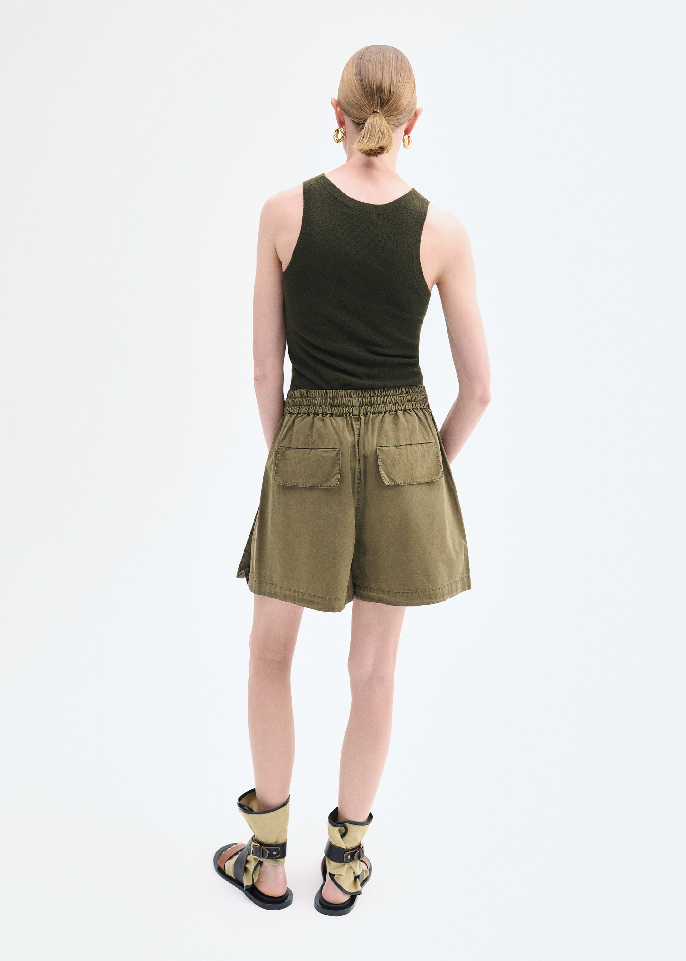 Fitted Tank in Fine Cashmere - 5