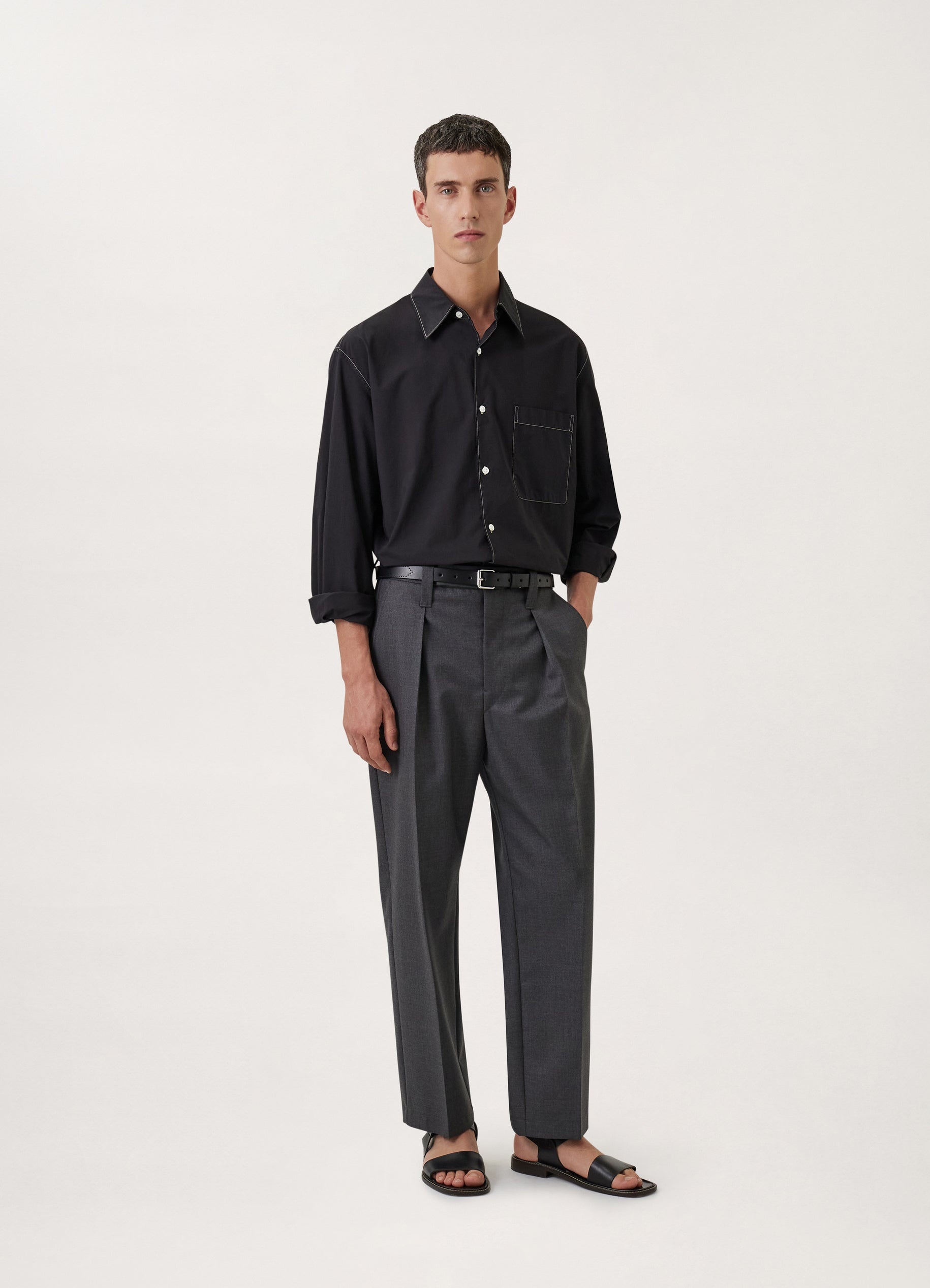 ONE PLEAT PANTS - 2