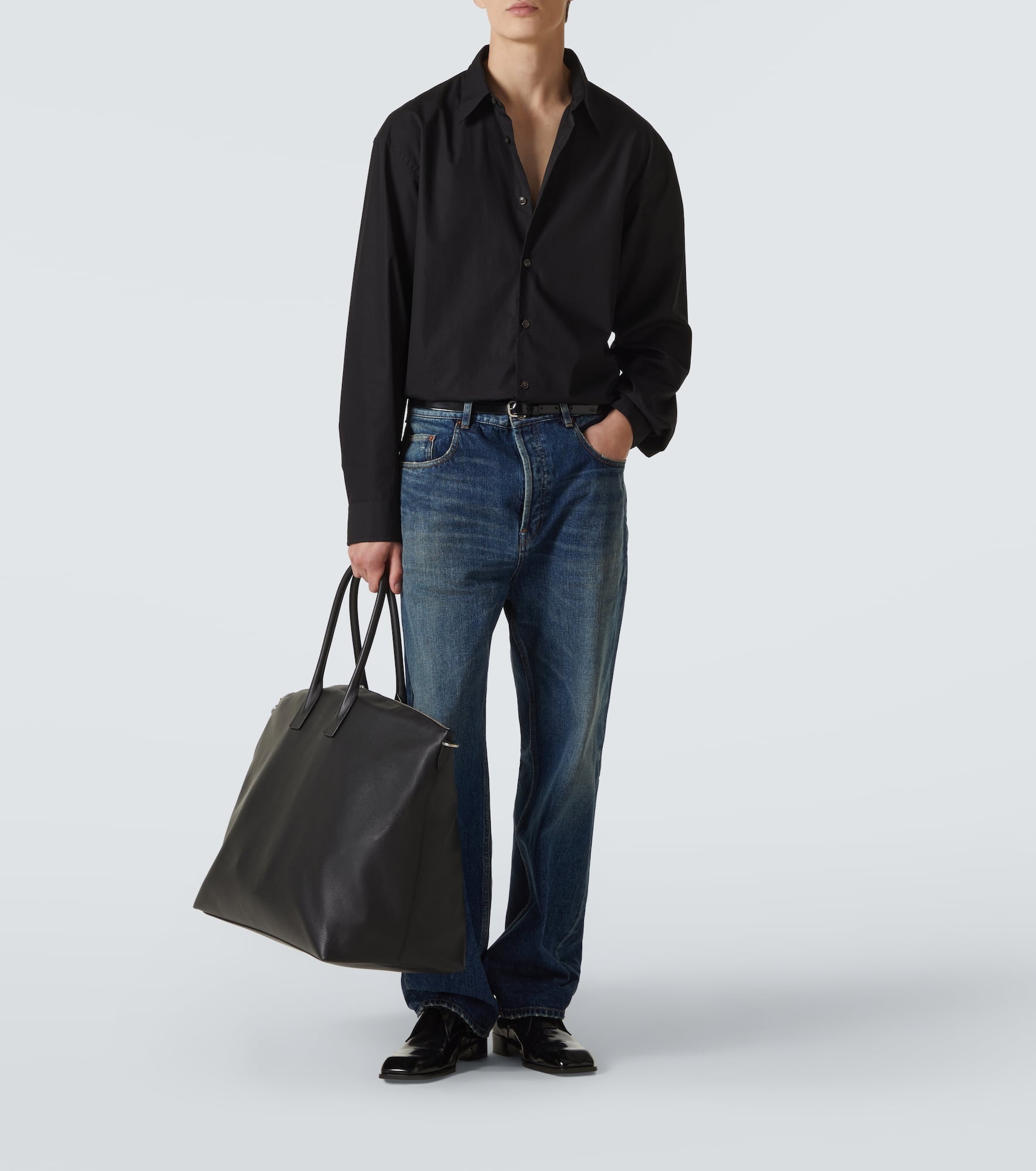 Giant leather duffel bag - 7