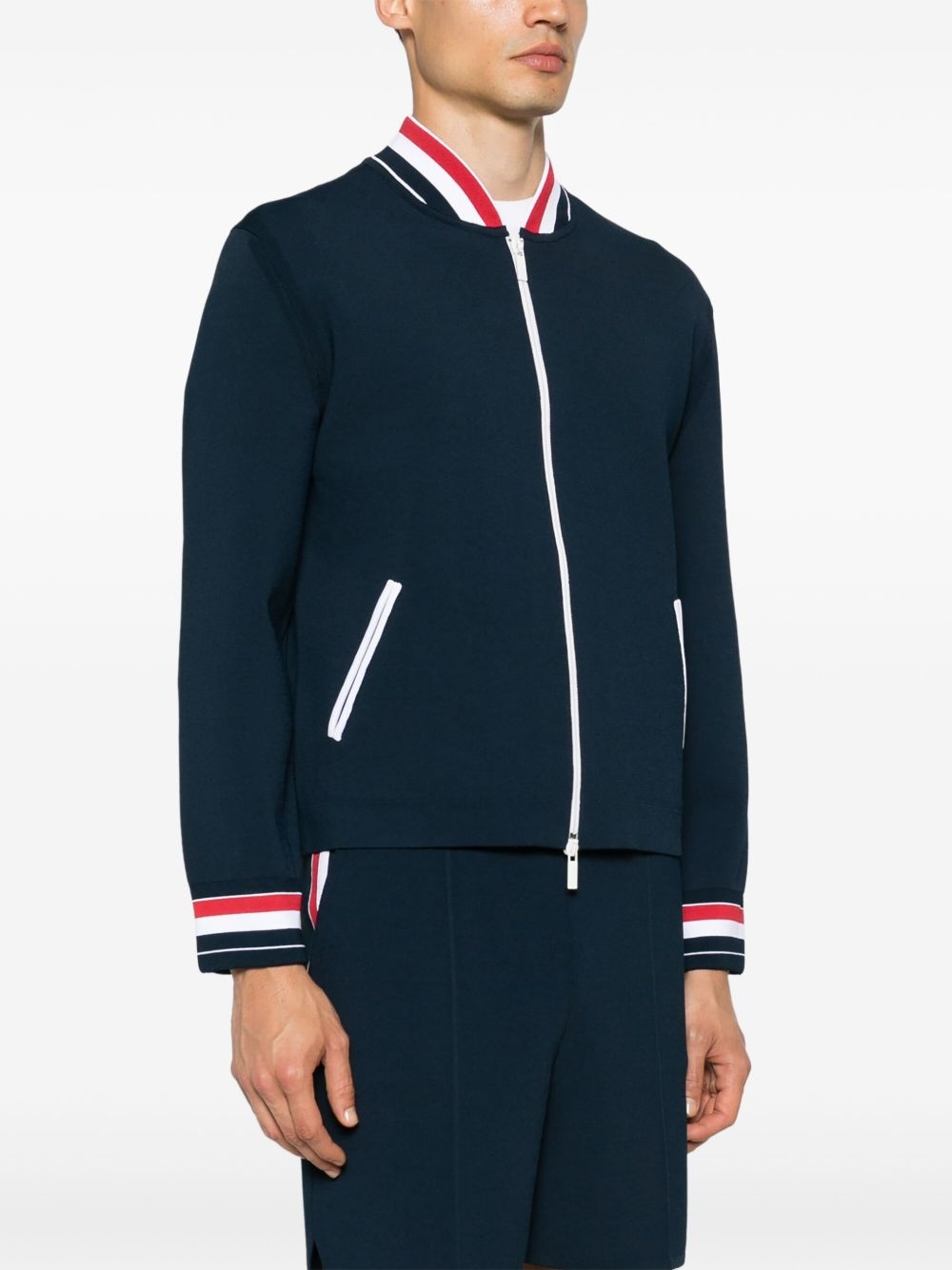 RWB-stripe bomber jacket - 3