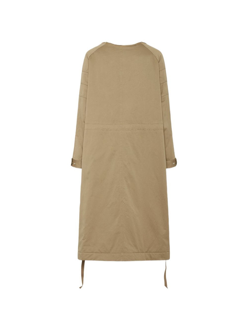 DSQUARED2 raw-cut washed-effect parka coat outlook