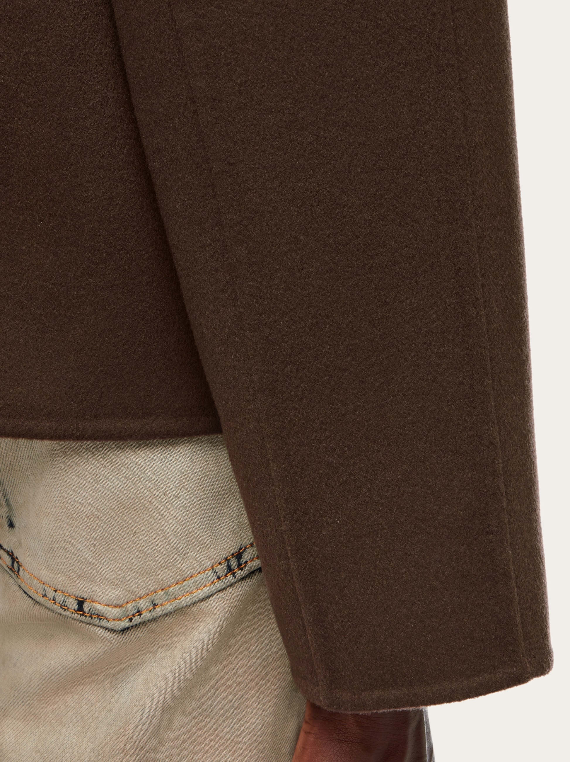 Mixed cashmere blouson - 6