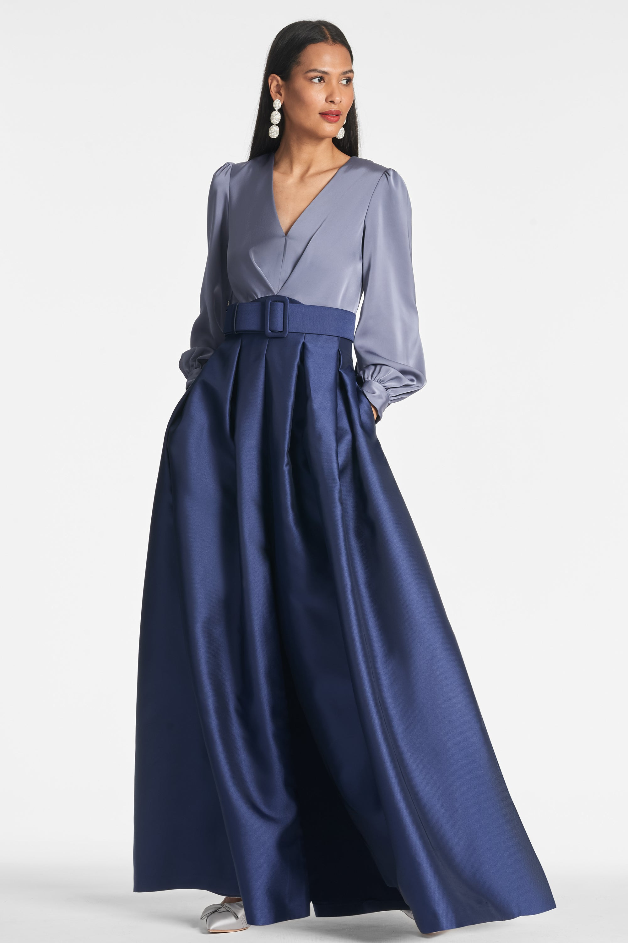 Zoe Gown - Cool Grey/Night Sky - 2