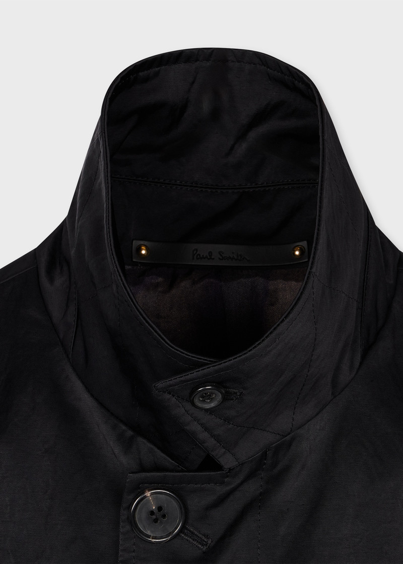 Black Recycled Nylon-Blend Mac 4