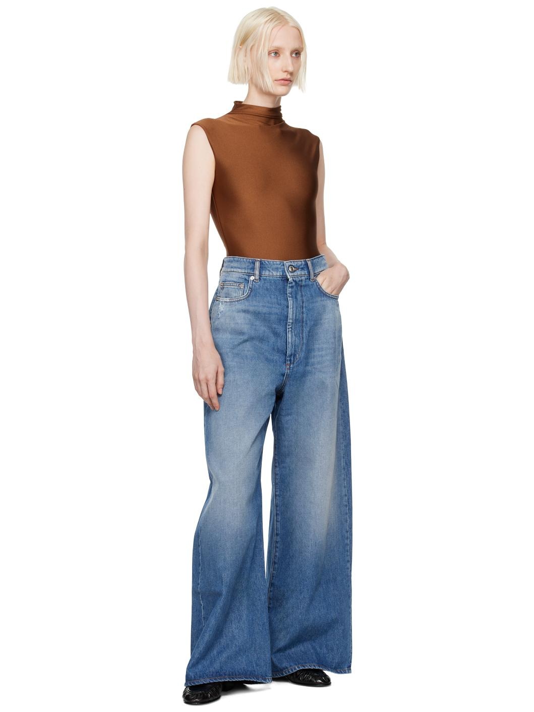 デニム・ジーパン SPORTMAX PROCIDA - Low-waisted oversize denim trousers Sportmax PROCIDA Oversized low-rise 5-pocket trousers