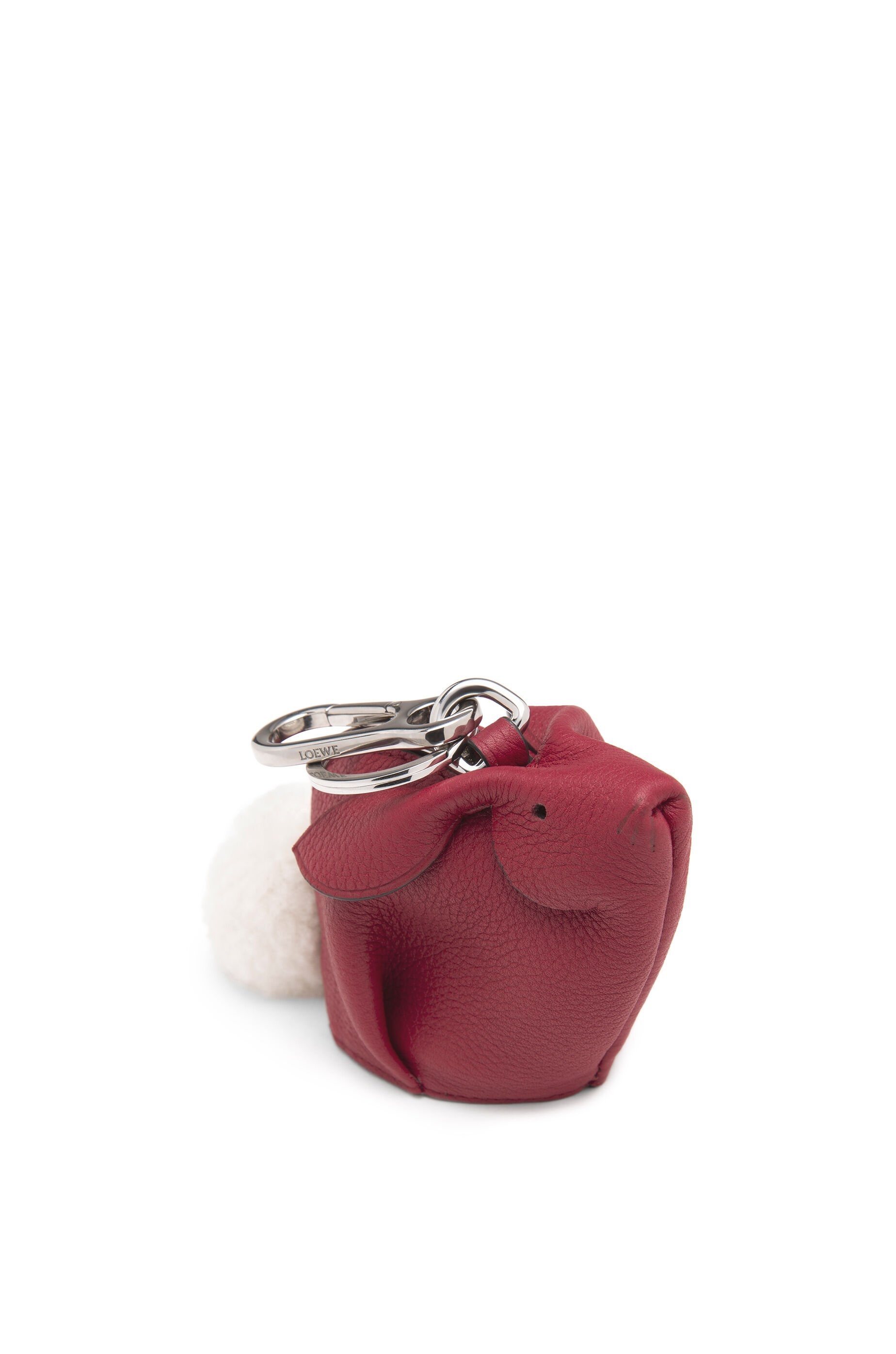 Bunny charm in soft grained calfskin - 3