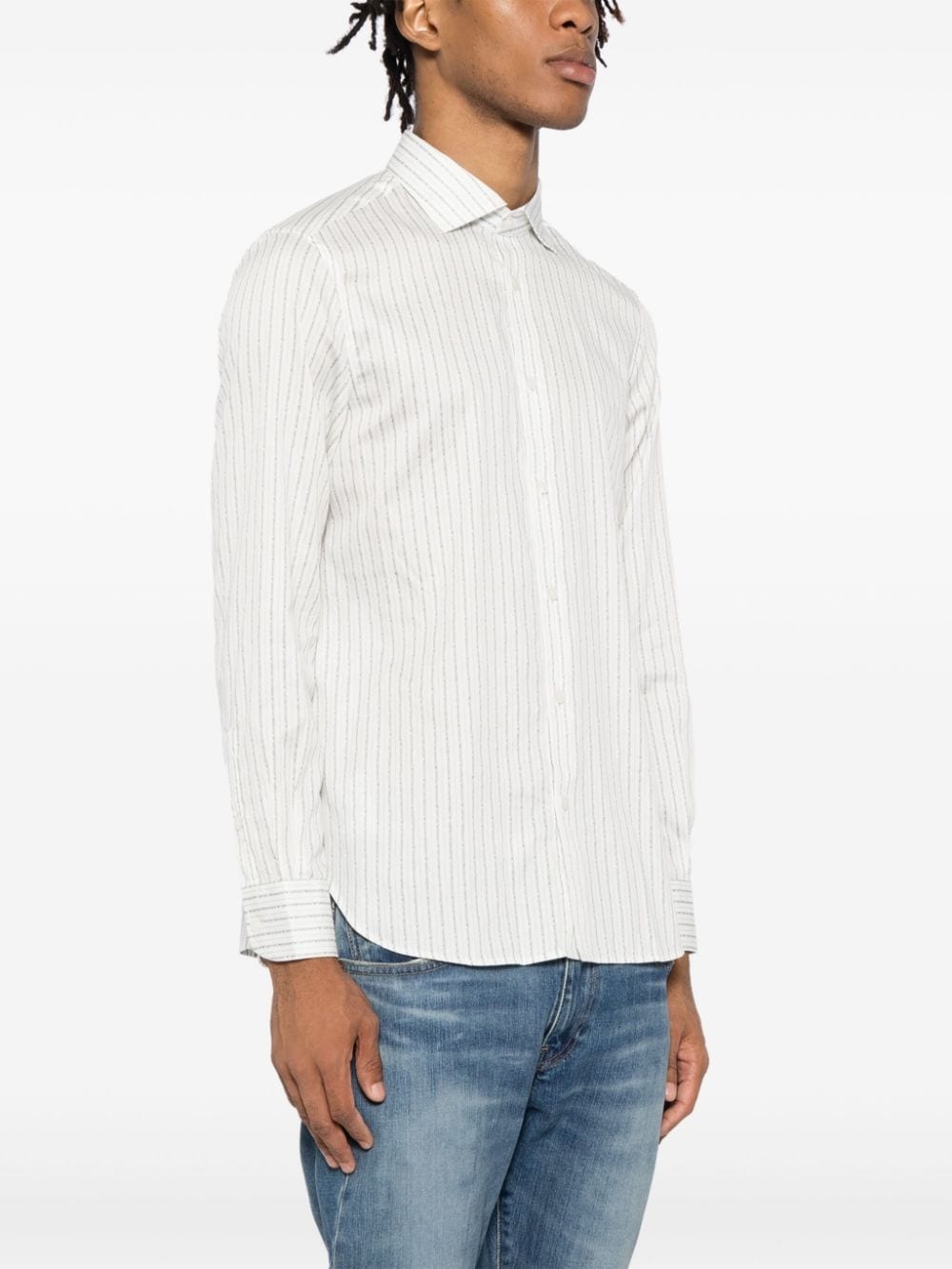 vertical-striped shirt - 3