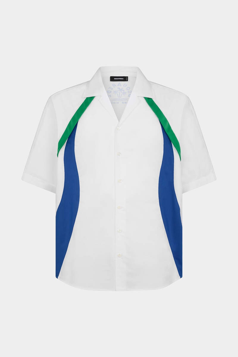 SPORTY WAVES NOTCH COLLAR SHIRT - 1