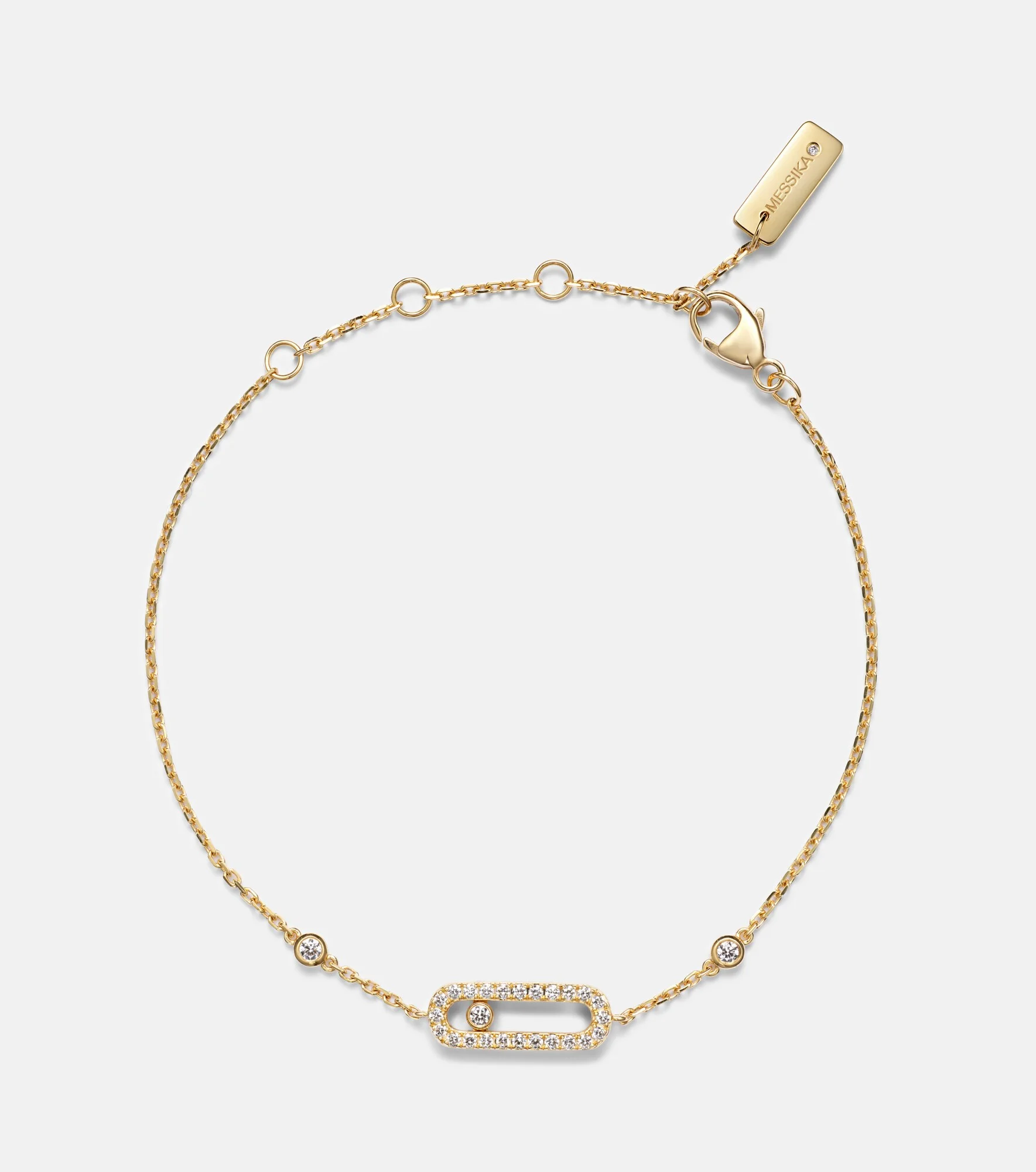 Move Uno 18kt gold bracelet with diamonds - 1