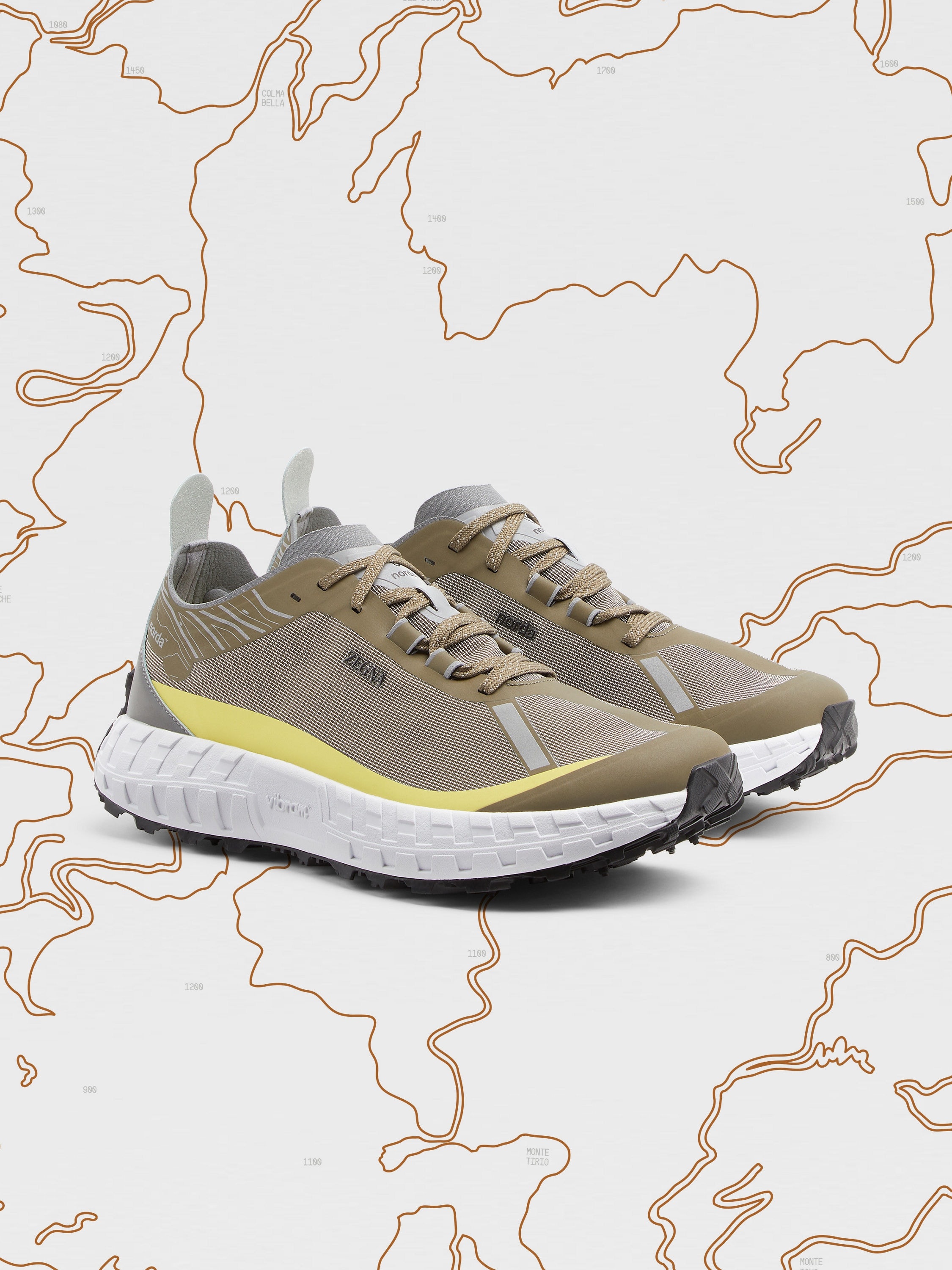 ZEGNA X NORDA™ OLIVE GREEN LOW TOP RUNNING SNEAKERS - 3