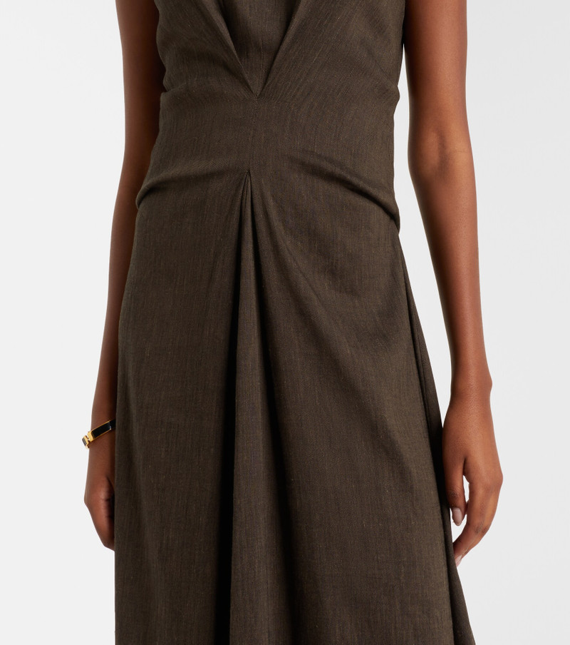 White Label Miranda linen-blend midi dress 4
